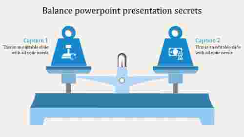 balance powerpoint presentation-blue